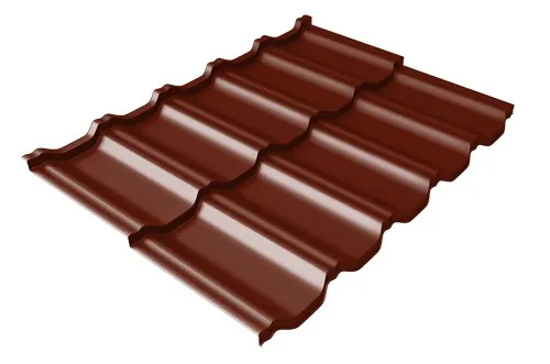 Металлочерепица модульная Квинта Uno Grand Line c 3D резом 0,5 Quarzit lite RAL 3005 красное вино купить в Пензе