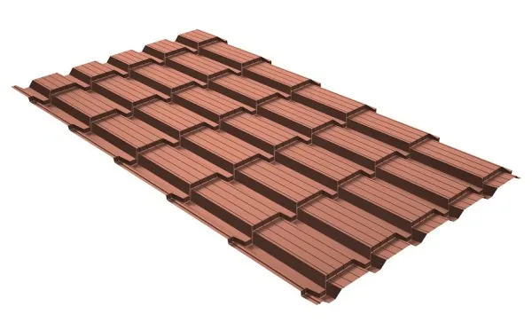 Металлочерепица GL квадро профи 0,5 Quarzit Cuprum Steel купить в Пензе