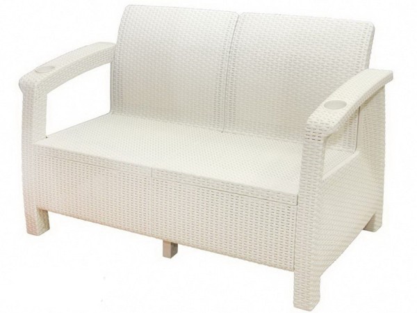 Двухместный диван Yalta Sofa Seаt белый купить в Пензе