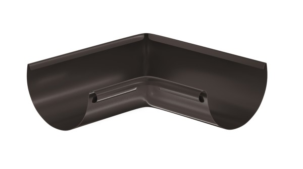 Водосток Aquasistem, система 125x90 - Угол желоба, внутренний 90° RR 32 Тёмно-Коричневый купить в Пензе