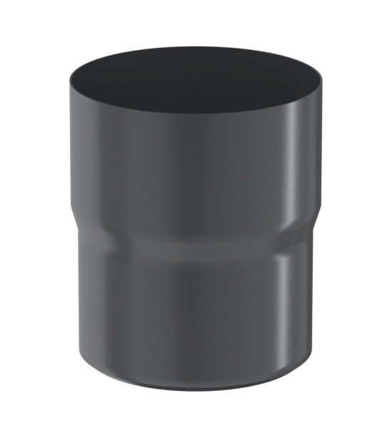 Водосток Aquasistem, система 125x90 - Соединитель трубы RAL 7024 Тёмно-серый купить в Пензе