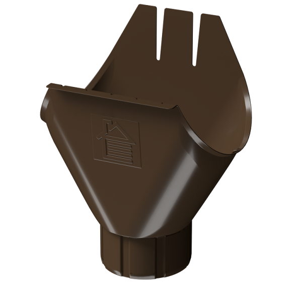 Воронка желоба D125 Döcke STAL PREMIUM Каштан, (RAL 8017) купить в Пензе