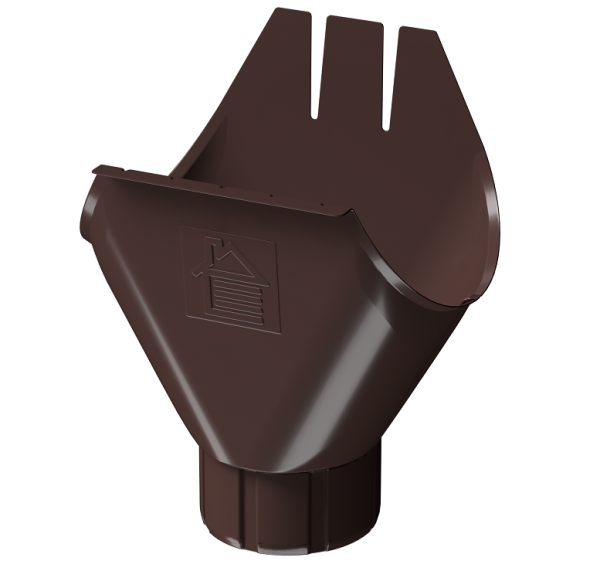Воронка желоба D125 Döcke STAL PREMIUM Шоколад, (RAL 8019) купить в Пензе