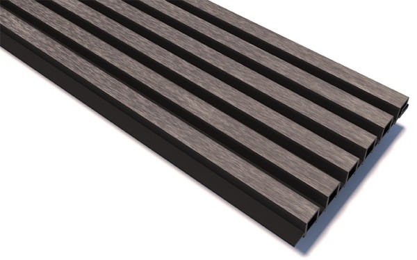 Реечные панели WOODVEX Lines Ultra Smoke gray купить в Пензе