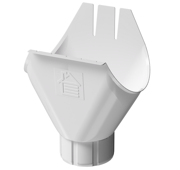 Воронка желоба D125 Döcke STAL PREMIUM Пломбир, (RAL 9010) купить в Пензе