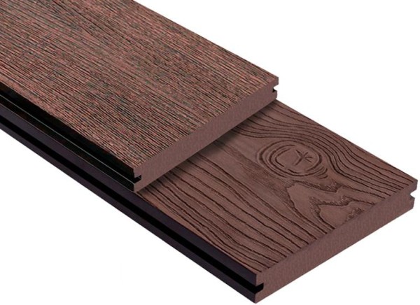 Террасная доска ДПК Outdoor 3D полнотелая STORM/OCEAN BROWN коричневая микс купить в Пензе