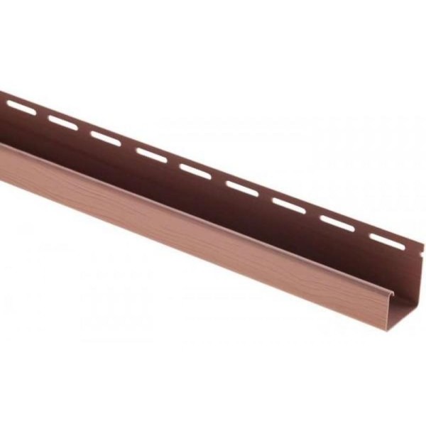 J-профиль Люкс Крашенный, T-15, ВН, Красно-коричневый купить в Пензе