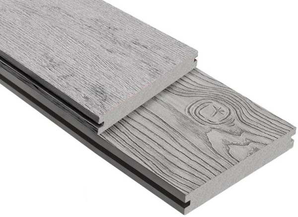 Террасная доска ДПК Outdoor 3D полнотелая STORM/OCEAN GREY серая микс купить в Пензе