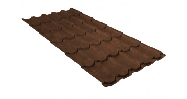 Металлочерепица квинта плюс 0,45 Safari Twincolor Brown купить в Пензе