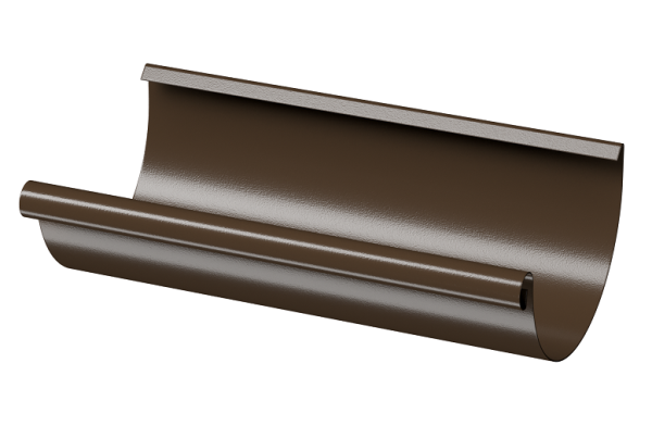 Желоб полукруглый D125 3 м Döcke STAL PREMIUM Каштан, (RAL 8017) купить в Пензе