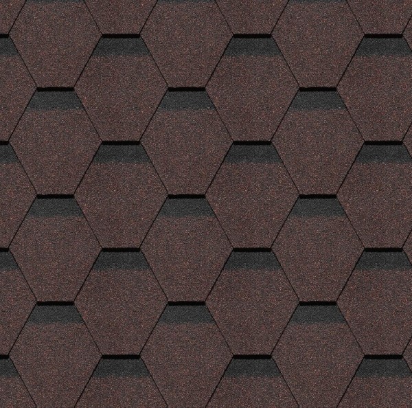 Гибкая черепица Docke, коллекция Шеффилд – Корица купить в Пензе