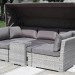 Диван-Трансформер AFINA плетеный из иск. ротанга AFM-320G Grey купить в Пензе