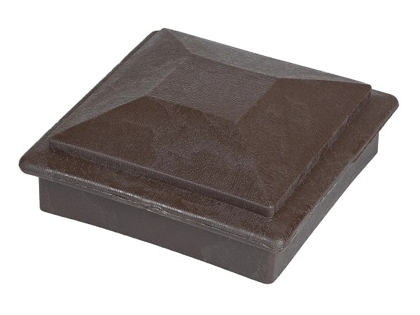 Крышка верхняя фигурная ПВХ для столба Deckart 100х100 Венге купить в Пензе