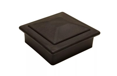 Крышка верхняя фигурная ПВХ для столба Deckart 100х100 Графит