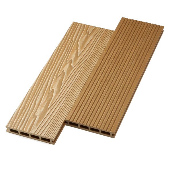 Террасная доска ДПК NanoWood двусторонняя New 3D тиснение + вельвет Орех купить в Пензе