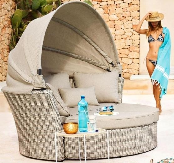 Диван-Трансформер AFINA плетеный из иск. ротанга AFM-325 Beige купить в Пензе