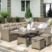 Комплект мебели AFINA плетеной из иск. ротанга AFM-307B Beige купить в Пензе