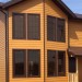 Фиброцементный сайдинг Latonit Красное дерево (RAL 8001/8008) купить в Пензе