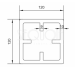 Столб SEQUOIA Evolution 3D WOOD BROWN купить в Пензе