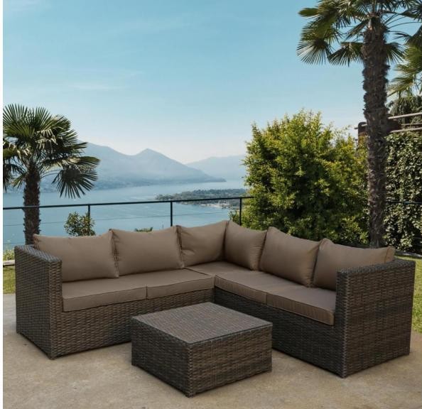 Комплект мебели AFINA плетеной из иск. ротанга YR825A Brown/Beige купить в Пензе