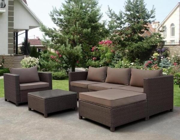 Комплект мебели AFINA плетеной из иск. ротанга YR821A Brown/Beige купить в Пензе