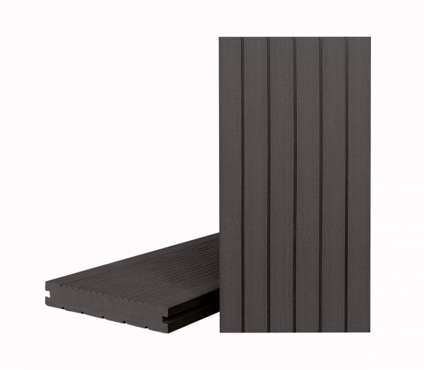 Террасная доска Классик Чёрное дерево (полнотелая с пазом) купить в Пензе