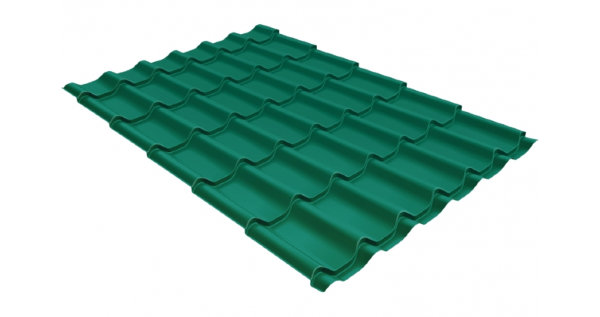 Металлочерепица классик 0,5 Satin RAL 5021 купить в Пензе