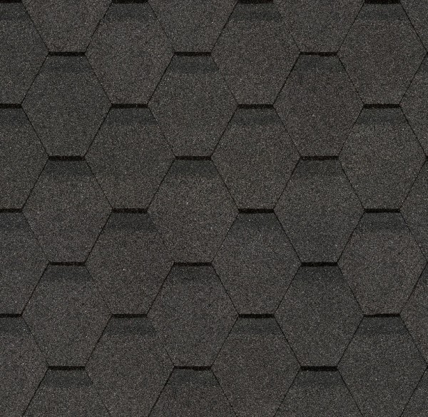 Гибкая черепица Docke, коллекция Шестигранник Серый купить в Пензе