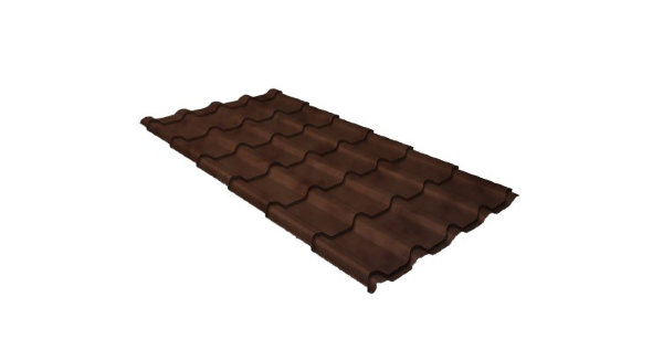 Металлочерепица камея 0,45 Safari Twincolor Brown купить в Пензе