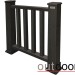 Ограждение из ДПК Outdoor Классик 3D STORM чёрный купить в Пензе