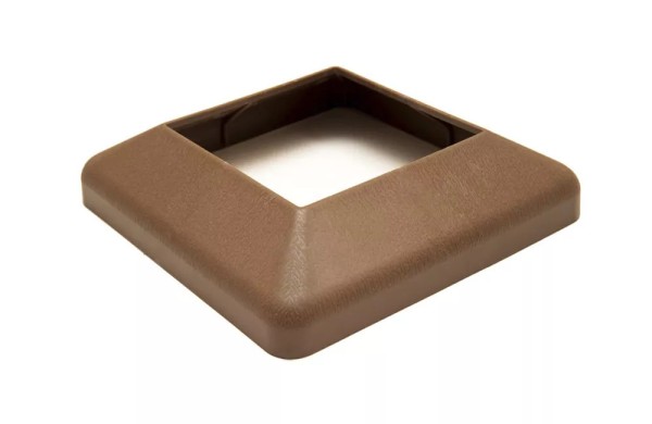 Крышка нижняя ПВХ для столба Deckart 125х125 Шоколад купить в Пензе