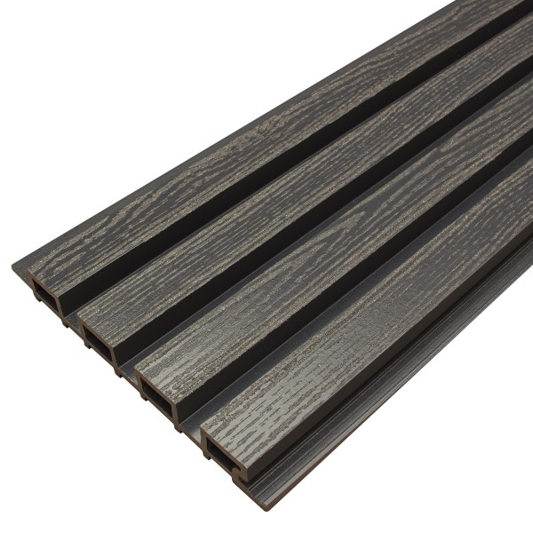 Фасадная доска из ДПК Faynag Wood Рейка Мокрый Асфальт купить в Пензе