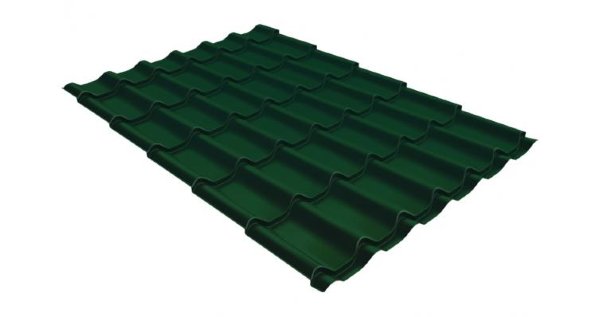 Металлочерепица классик 0,5 Satin RAL 6005 зеленый мох купить в Пензе