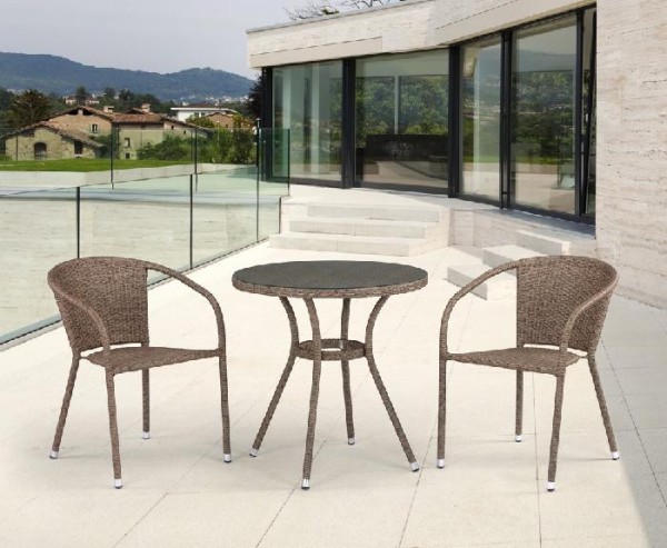 Комплект плетеной мебели AFINA из иск. ротанга T282ANT/Y137C-W56 Light Brown 2Pcs купить в Пензе