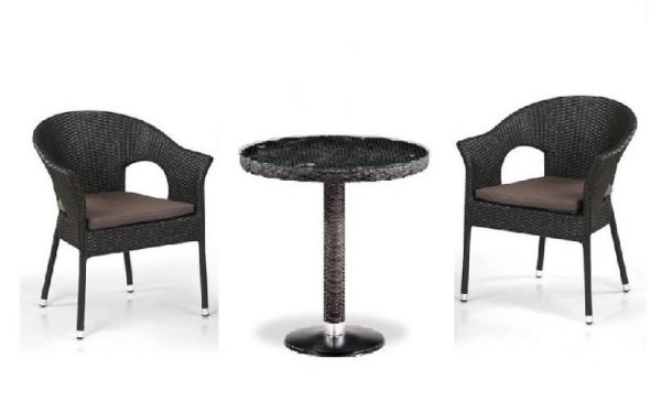 Комплект плетеной мебели AFINA из иск. ротанга T601/Y79A-W53 Brown 2Pcs купить в Пензе