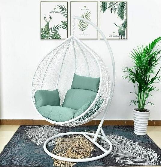 Кресло Подвесное из искусственного ротанга AFM-168A-XL White/Green купить в Пензе