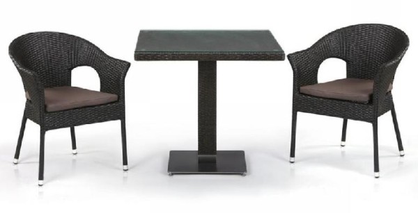 Комплект плетеной мебели AFINA из иск. ротанга T605SWT/Y79A-W53 Brown 2Pcs купить в Пензе