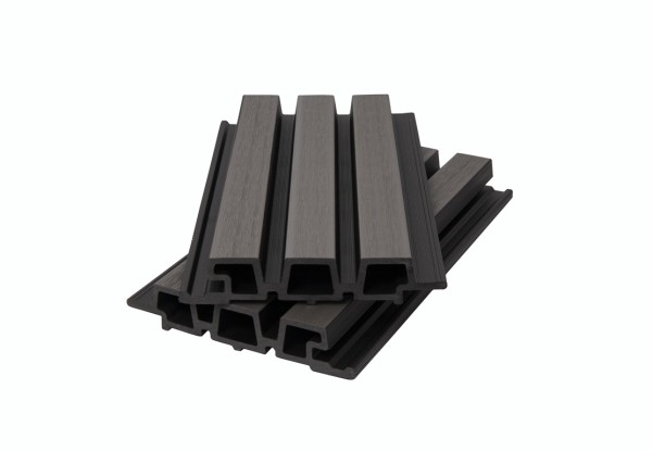 Фасадная панель брусковая двухцветная co-extrusion, grey dark купить в Пензе