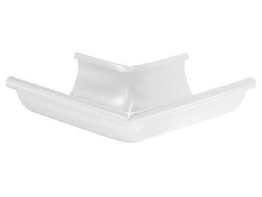 Водосток Aquasistem, система 125x90 - Угол желоба, наружный 90° RAL 9003 Белый купить в Пензе