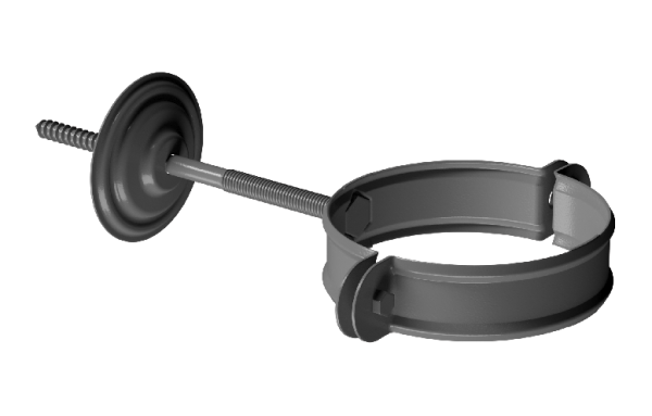Хомут трубы D90 Döcke STAL PREMIUM Графит, (RAL 7024) купить в Пензе