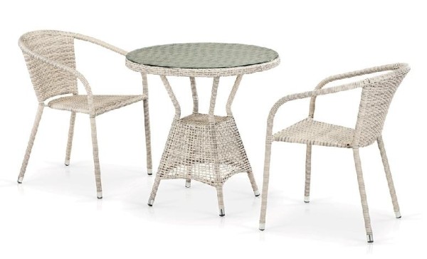 Комплект плетеной мебели AFINA из иск. ротанга T705ANT/Y137C-W85 Latte 2Pcs купить в Пензе