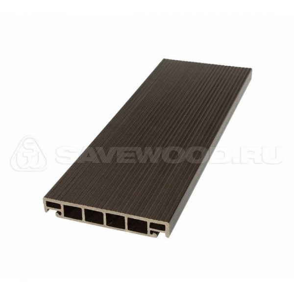 Террасная доска из ДПК SW-Salix «SaveWood» темно-коричневый купить в Пензе