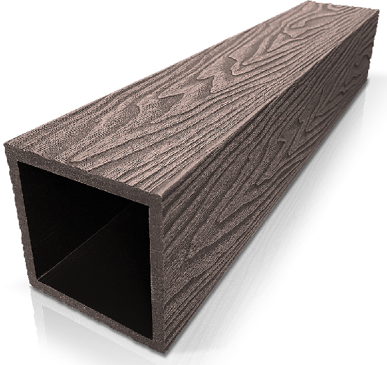 Столб ДПК 3D GardenParkett фактура дерева Венге купить в Пензе