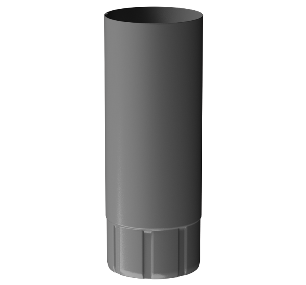 Труба водосточная 1 м D90 Döcke STAL PREMIUM Графит, (RAL 7024) купить в Пензе