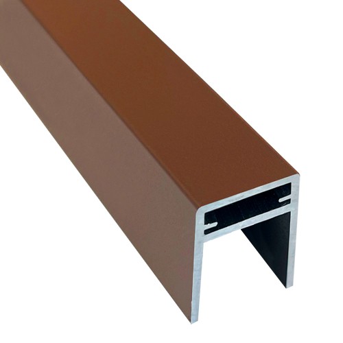 П-профиль Алюминиевый EasyDecking 35x25 Коричневый купить в Пензе