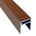 П-профиль Алюминиевый EasyDecking 35x25 Коричневый купить в Пензе