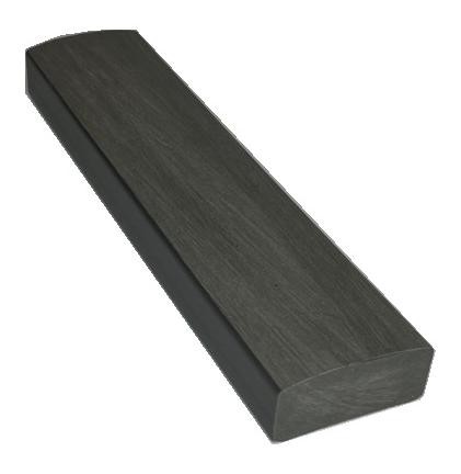 Лавочный брус Ecodecking Некст полнотелый брашированный 70х35 графит купить в Пензе