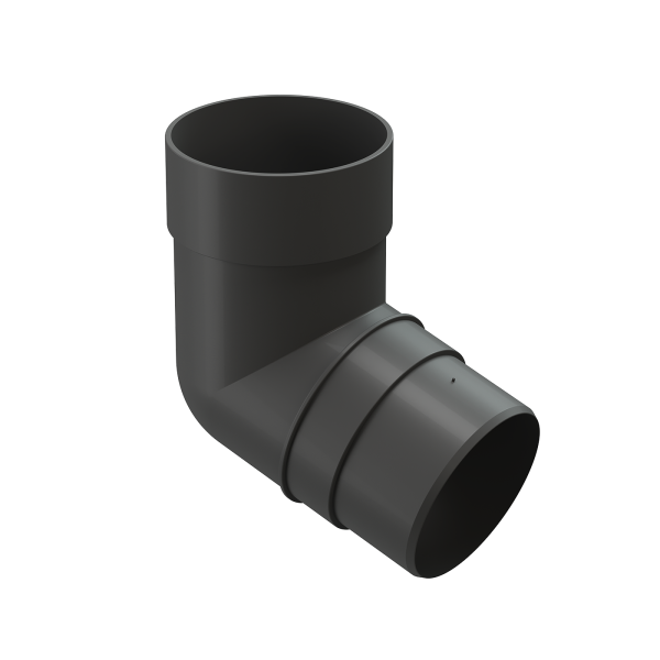 Колено 72˚ для водосточной трубы Docke Premium Графит купить в Пензе