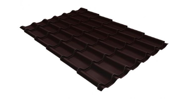 Металлочерепица классик 0,5 Satin RAL 8017 шоколад купить в Пензе