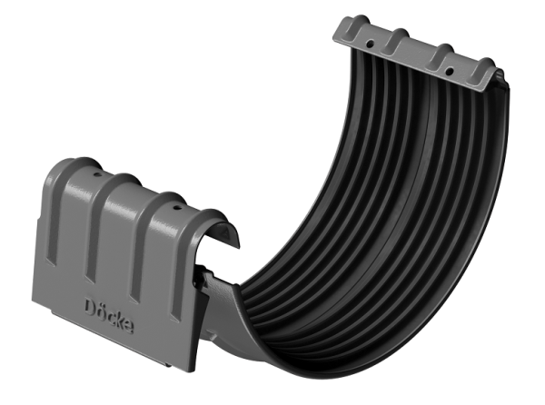 Соединитель желобов D125 Döcke STAL PREMIUM Графит, (RAL 7024) купить в Пензе